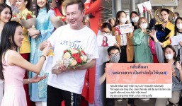 Fan Thái Lan phàn nàn vì có quá ít fan Việt ra sân bay đón Mr. Nawat, chủ tịch chưa gì đã gặp trở ngại