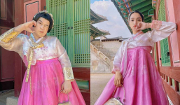 Fan 'hoảng sợ' khi thấy Hương Giang và Long Chun diện hanbok hóa 'chị chị em em' trong chuyến đi Hàn Quốc