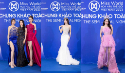 Thảm đỏ Đêm Chung khảo Miss World Việt Nam 2023 quy tụ nhiều sao đình đám của showbiz Việt