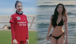Hotgirl đội tuyển bóng đá Việt Nam khoe body xịn sò với bikini nhỏ xíu