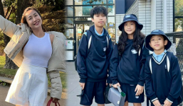Ốc Thanh Vân khoe ảnh các con nhập học ở Úc, vẫn dùng tên tiếng Việt cho con khi đến trường