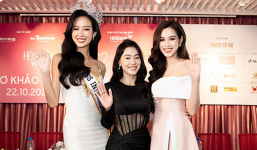 Vừa đăng quang Miss Intercontinental,Bảo Ngọc xuất hiện rạng rỡ làm giám khảo Hoa hậu Việt Nam 2022