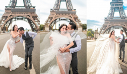 Khánh Thi – Phan Hiển tung bộ ảnh cưới lãng mạn ở Pháp, tiết lộ lý do chụp ảnh ở tháp Eiffel