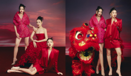 Hoa hậu Ngọc Châu đọ sắc cùng Á hậu Thảo Nhi Lê và Thủy Tiên trong bộ ảnh Tết 2023