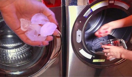 Cho vài viên đá lạnh vào máy giặt, mẹo hay giúp việc giặt giũ trở nên nhàn hạ đến không ngờ