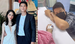 Bạn gái nghẹn ngào báo tin không giữ được con, diễn viên Huỳnh Anh bơ phờ túc trực bên giường bệnh