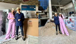 Vợ chồng Khánh Thi khoe công trình bề thế đang xây dựng, quy mô hoành tráng khiến ai cũng trầm trồ