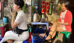 Người phụ nữ bán trà đá 'mặc đẹp nhất Hà Nội' mỗi ngày một bộ không trùng, liên tục cầm bộ đàm làm gì?