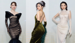 Thảm đỏ chung khảo toàn quốc Miss Grand Vietnam 2023: Huỳnh Minh Kiên khoe đường cong, Thuỳ Tiên kín đáo vẫn đẹp