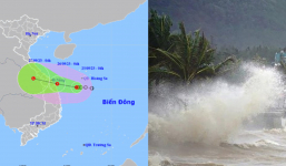 Dự báo vùng nguy hiểm của áp thấp nhiệt đới hướng vào khu vực Đà Nẵng - Quảng Ngãi, Trung Bộ mưa rất to