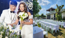 Nam ca sĩ hoãn cưới vì vợ liên tục mang bầu nay tổ chức hôn lễ xa hoa ở biệt thự 1.200 m2