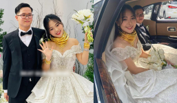 Đám cưới cô dâu đeo vàng trĩu cổ ở Quảng Ninh, của hồi môn 'siêu khủng', rạp cưới trang trí 2 tỷ đồng