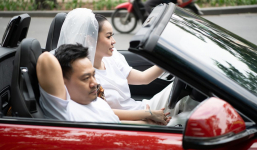 Lần đầu tiên có hôn lễ sao Việt để vợ lái xe hoa đưa chồng 'về dinh', danh tính cặp đôi gây bất ngờ