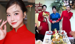 Lễ cưới giản dị của Hoa hậu Kiều Ngân và cựu thành viên 365 Tronie Ngô, cô dâu đeo vàng hí hửng về nhà chồng