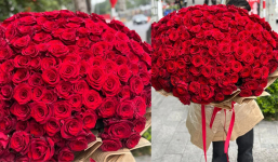 Người đàn ông ở Hà Nội mua bó hoa 26 triệu tặng vợ ngày mùng 8/3, biết ý nghĩa còn đặc biệt hơn