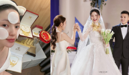 Chu Thanh Huyền 'flex' vàng cưới chất đống sau hôn lễ với Quang Hải, quá nhiều phải 'cầu cứu' chị dâu