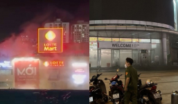 Cháy lớn ở siêu thị Lotte Mart TP.HCM, hơn 1000 người hốt hoảng tháo chạy