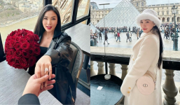 Hậu được cầu hôn bằng nhẫn kim cương khủng tại Pháp, Quỳnh Thư bất ngờ cảm ơn những người đã hại mình