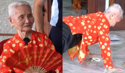 Cụ bà 102 tuổi vẫn hít đất đều đặn, tập thể dục 3 tiếng/ngày, dân mạng trầm trồ: “Đúng là độc nhất vô nhị”