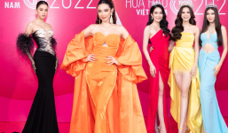 Top 3 Hoa hậu Việt Nam 2020 diện style đa sắc màu trên thảm đỏ, Tiểu Vy được ví như “thiên nga đen”