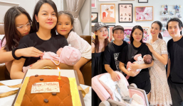 Phạm Quỳnh Anh lộ mặt mộc và vóc dáng đáng ngưỡng mộ sau 1 tháng sinh em bé, hạnh phúc đón sinh nhật 38 tuổi