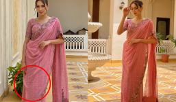 Thùy Tiên diện trang phục truyền thống Ấn Độ, netizen tranh cãi vì chi tiết thiếu chuyên nghiệp