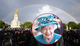 Hiện tượng lạ: Cầu vồng xuất hiện trên nóc lâu đài Windsor ngay sau khoảnh khắc Nữ hoàng Anh Elizabeth II qua đời