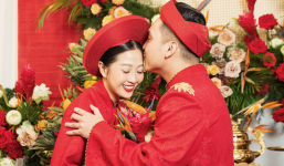 Lễ gia tiên của MC Liêu Hà Trinh, cô dâu mang cảnh Sài Gòn xưa vào ngày vui