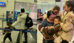 Xúc động cảnh bà cháu chia tay đẫm nước mắt ở sân bay vì cháu ra nước ngoài cùng mẹ: Bà nuôi cháu từ bé!
