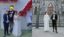 Đám cưới của cặp đôi tí hon nổi tiếng tại Nghệ An, cô dâu chú rể được khen hết lời