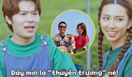 Thùy Tiên lần nữa được dàn sao Vbiz 'đẩy thuyền' với Quang Linh Vlog trên truyền hình khiến nàng hậu ngại ngùng