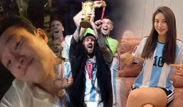 Dàn sao Vbiz ăn mừng chiến thắng lịch sử của Messi và Argentina tại World Cup 2022