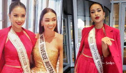 Ngọc Châu lộ diện trong ngày đầu thi Miss Universe, nhan sắc 'chặt đẹp' đối thủ