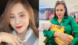 Hồ Bích Trâm đeo nhẫn kim cương khoe nhan sắc thăng hạng sau hơn 1 tháng sinh nở, netizen rần rần 'xin vía'