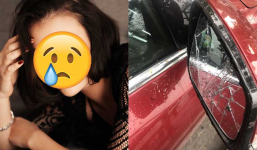 Cựu người mẫu đăng đàn bức xúc vì xe đỗ trước nhà bị kẻ gian đập phá