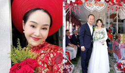 Long đẹp trai lấy vợ mới, diễn viên Phi Nga diện áo dài đỏ “em đi lấy chồng” khiến fan xôn xao