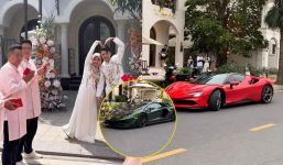 'Choáng' trước dàn siêu xe trong đám cưới của Đạt Villa, không chiếc nào dưới trăm triệu