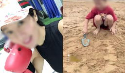 Chụp ảnh con chơi cát trên bờ biển, người mẹ bị phản đối đến mức xóa bài, nguyên nhân do đâu?