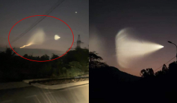 Hiện tượng vệt sáng kỳ lạ xuất hiện trên bầu trời các tỉnh phía Bắc sáng ngày 26/12 khiến netizen xôn xao