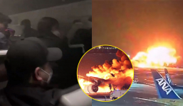 Hành khách hé lộ cảnh tượng kinh hoàng trong máy bay Nhật Bản bốc cháy, không khác gì phim tận thế