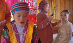 Cô dâu người H'Mông xót xa khi mặc váy cưới, trang điểm bị đàm tếu, sính lễ có 300k còn bị 'tác động vật lý'