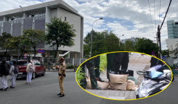 Hé lộ 'vật thể lạ' mà người đàn ông ném vào cổng trường ở Đà Nẵng rồi bỏ chạy khiến ai cũng hốt hoảng