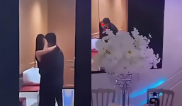 Phát hiện cô dâu mập mờ với người khác, chú rể chiếu luôn đoạn clip 'đỏ mặt' của vợ trong đám cưới