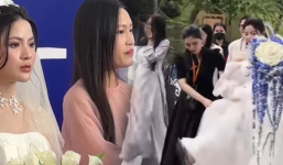 Rộ clip Doãn Hải My đi bên cạnh Chu Thanh Huyền, cô dâu nói 1 câu thể hiện rõ thái độ