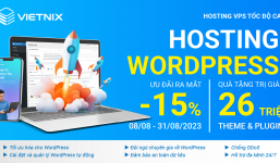 WordPress Hosting Vietnix giúp khởi tạo website nhanh chóng