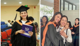 Hoa hậu Tiểu Vy khoe ảnh tốt nghiệp: Nhan sắc mộc mạc vẫn đỉnh cao, được 'bà trùm hoa hậu' đến chúc mừng