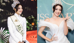 Hoa hậu Miss Earth 2022 Mina Sue Choi diện áo dài Việt Nam catwalk, nhan sắc khiến netizen khó rời mắt