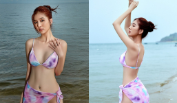 Vợ Hồ Quang Hiếu khoe dáng táo bạo với bikini, sắc vóc ra sao mà ai cũng trầm trồ?