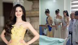 Công ty chủ quản lên tiếng về hình ảnh gây tranh cãi Top 3 Miss World đội vương miện vào thăm bệnh nhân