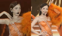 Xuất hiện ngắn ngủi trong chung kết Miss Grand VN, Chi Pu được fan Trung ùa vào khen đẹp hơn Hoa hậu